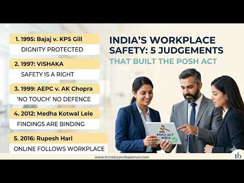 Key Judicial Pronouncement shaping Indian POSH Laws